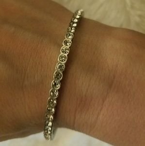 Small silver bangle bracelet